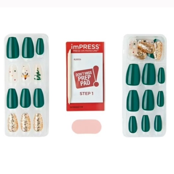 Bundle of Kiss Voguish Fantasy Holiday edition Nails - Set of 6 - Picture 13 of 13